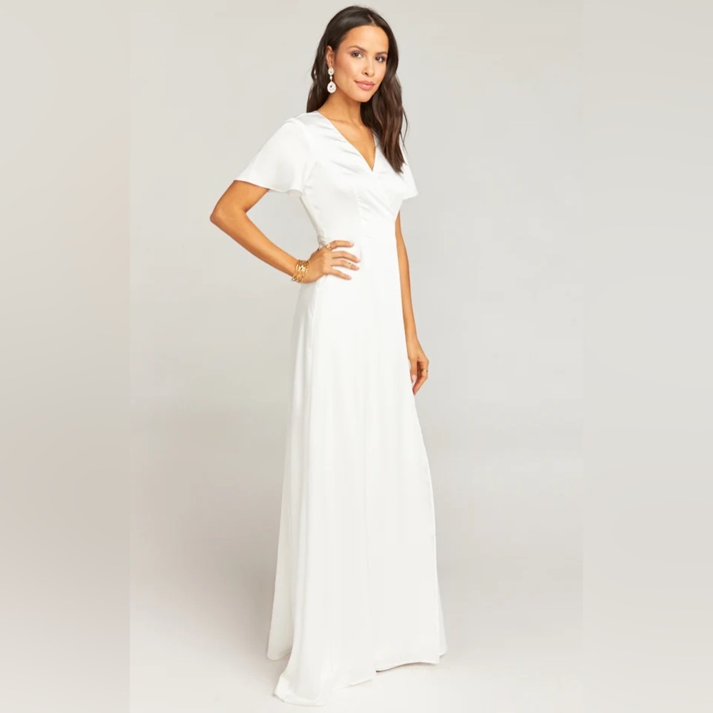Show Me Your Mumu Luxe Satin Noelle Flutter Wrap